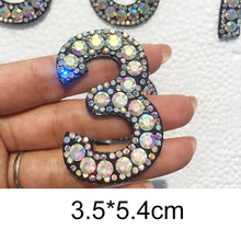 Load image into Gallery viewer, A-Z 1pcs  Rhinestone English Alphabet Letter Applique 3D Iron On letters Patch For Clothing Badge Paste For Clothes Bag Shoes
