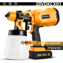 Load image into Gallery viewer, DEKO Spray Gun, 550W 220V High Power Home Electric Paint Sprayer, 3 Nozzle Easy Spraying and Clean Perfect for Beginner
