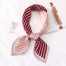 Load image into Gallery viewer, 2020 Designer Women Crinkle Scarf Square Silk Neck Scarves Female Leopard Print Hair Band Lady Pleated Scarfs
