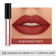 Load image into Gallery viewer, BANXEER Lipgloss Matte 8 Colors Lip Gloss Velvety Lipstick Liquid Matte Waterproof Lip Tint Full &amp; rich Sexy Lip Makeup Cosmetic
