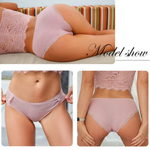 Load image into Gallery viewer, FINETOO Cotton Women's Panties Sexy Lace Underwear Solid Color Briefs For Women M-XL Sexy Underpants Comfortable Female Lingerie
