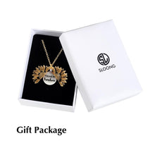 Load image into Gallery viewer, 2019 New Women Gold Necklace You are my sunshine Open Locket Sunflower Pendant Necklace Men Gifts Free Dropshipping
