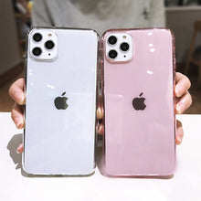 Load image into Gallery viewer, Lovebay Transparent Glitter Candy Color Phone Case For iPhone 11 Pro X XR XS Max 7 8 6 6s Plus Shockproof Clear Soft Back Cover
