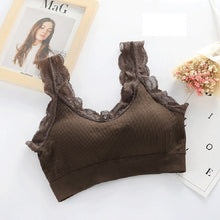 Load image into Gallery viewer, Queenral Underwear Women Bra Seamless Bra Tank Crop Top Bras For Women Back Hollow Wire Free Intimates With Removable Padded

