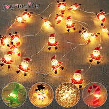 Load image into Gallery viewer, 2M 20LED Santa Claus Snowflake Tree LED Light String Christmas Decoration For Home 2020 Christmas Ornament Xmas Gift New Year
