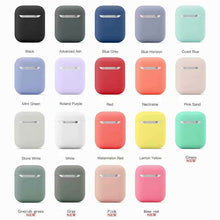 Load image into Gallery viewer, Kjoew Solid Color Silicone For AirPods Case Cover For Apple Wireless Earphone Protective Case Earphone Protective Earphone Case
