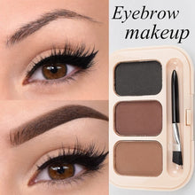 Load image into Gallery viewer, Eyebrow Enhancer Eyebrow Powder 3 Color Palette Pigment Long-lasting Eye Brow Make Up Tint Shades Eyebrows Women Makeup Cosmetic
