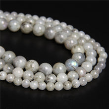 Load image into Gallery viewer, Gray Moonstone Beads Labradorites Beads Natural Stone Beads 4 6 8 10 12mm Beads For  Jewlry Making DIY Bracelet Necklace
