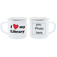 Load image into Gallery viewer, Personalized photo print Enamel MUG Coffee Milk Tea Cup Travel mug Unique Gifts
