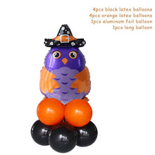 Load image into Gallery viewer, 10pcs/set Halloween Pumpkin Ghost Witch Bat Foil Balloons Set Halloween Party Decoration Hallowmas Black Orange Ballon Supplies
