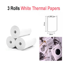 Load image into Gallery viewer, 3 Rolls Thermal Paper Label Paper Sticker Paper Photo Paper Color Paper For PeriPage PAPERANG Photo Printer
