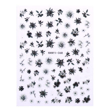 Load image into Gallery viewer, Flower Series Nail Water Decal Stickers Sakura Daisy Lavender Floral Pattern Transfer Sticker  Nail Art Decoration
