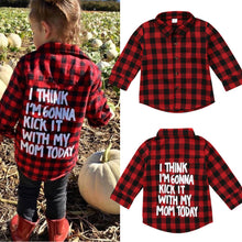 Load image into Gallery viewer, 2-7Y Autumn Toddler Kids Baby Girl Shirts Tops Clothes Denim Letter Print Long Sleeve Tops Shirt Warm Coat Shirt
