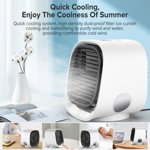 Load image into Gallery viewer, Mini Portable Air Conditioner Multi-Function Humidifier Purifier Air Cooler Fan Personal Space USB Desktop Air Conditioning Home
