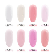 Load image into Gallery viewer, MEET ACROSS Poly UV Gel Set Nail Gel Kit 20/30ml Crystal Builder Clear Colors Gel with Lamp Gel Nail Polish For Nail Extensions

