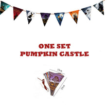 Load image into Gallery viewer, Halloween Decoration Supplies Tablecloths Straws Paper Plates Paper Cups Halloween Party Supplies Halloween Door Falg HY1

