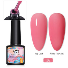 Load image into Gallery viewer, MAD DOLL 8ml 60 Colors Gel Nail Polish  Nail Color Nail Gel varnish Soak Off UV Gel Varnish Base Coat No Wipe Top Coat
