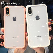 Load image into Gallery viewer, Lovebay Shockproof Bumper Transparent Silicone Phone Case For iPhone 11 Pro SE 2020 X XR XS Max 8 7 6S Plus Clear Soft TPU Cover
