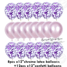 Load image into Gallery viewer, 20pcs 12Inch Rose Gold Balloons Confetti Chrome Balloon Birthday Party Decors Wedding Decorations New Year Decor Globos Metallic
