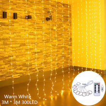 Load image into Gallery viewer, Curtain Fairy String Light LED Christmas Decorations for Home Garland Xmas Light Christmas New Year 2021 Navidad Ornament Gift
