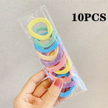 Load image into Gallery viewer, 50/100PCS/Set Women Girls 4CM Colorful Nylon Elastic Hair Bands Ponytail Holder Rubber Bands Scrunchie Headband Hair Accessories
