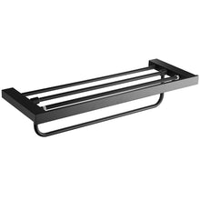 Load image into Gallery viewer, Tuqiu Bathroom Accessories Corner Shellf Paper Holder,Towel Holder,Towel Rack,Toilet Brush Holder Black Square Bathroom Hardware
