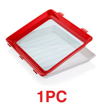 Load image into Gallery viewer, 6PC Food Storage Preservation Plate Plastic Refrigerator Food Salad Tray Kitchen Organizer Container Set Fresh Food Serving Tray
