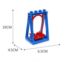 Load image into Gallery viewer, Big Size Diy Building Blocks Swing Dinosaurs Figures Animal Accessories Compatible With Duploed Bricks Toys For Children Gift
