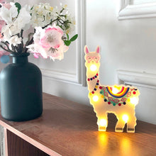 Load image into Gallery viewer, New Night Lamp Hanging Desktop Battery Powered Cute Light Gift Bedside Path Alpaca Shape Decorative animal style Home Decor A40
