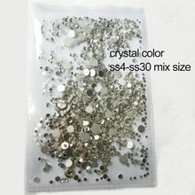 Load image into Gallery viewer, 1440pcs Glass 3D Rhinestones For Nail Art Design Gems Nail Decorations Crystal Strass AB Stones SS3-SS10
