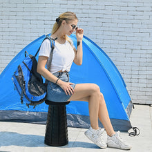 Load image into Gallery viewer, Retractable Stool Folding Chiar Outdoor Portable Stool Folding Chair Camping Stool Convenient Fishing Chair Foldable
