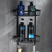 Load image into Gallery viewer, Bathroom Accessories Corner Shelf,Towel Rack,Paper holder,Towel Bar,Toilet Brush Holder Towel Rail Brass Black bathroom Hardware
