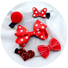 Load image into Gallery viewer, 5PCS/set Baby Girls Bow Hairpins Hair Clip for girls Barrettes Flower Headdress Children Princess Headwear
