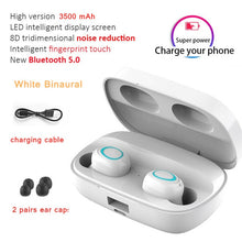 Load image into Gallery viewer, 3500mAh LED Bluetooth Wireless Earphones Headphones Earbuds TWS Touch Control Sport Headset Noise Cancel Earphone Headphone
