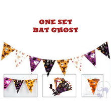 Load image into Gallery viewer, Halloween Decoration Supplies Tablecloths Straws Paper Plates Paper Cups Halloween Party Supplies Halloween Door Falg HY1
