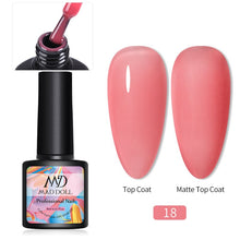 Load image into Gallery viewer, MAD DOLL 8ml 60 Colors Gel Nail Polish  Nail Color Nail Gel varnish Soak Off UV Gel Varnish Base Coat No Wipe Top Coat
