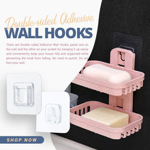 Load image into Gallery viewer, Home Double-sided Adhesive Wall Hooks Wall Hooks Hanger Strong Transparent Suction Cup Sucker Wall Storage Holder
