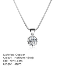 Load image into Gallery viewer, Aesthetic Charm Pendant Necklaces For Women Shine Zircon Choker Collar Chain On The Neck Jewellry Wedding Fashion Jewelry N426
