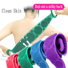 Load image into Gallery viewer, Magic Silicone Brushes Bath Towels Body Brush Bath Belt Exfoliating Back Brush Belt Wash Skin Household Clean Shower Brushes CSV
