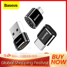 Load image into Gallery viewer, Baseus USB Type C OTG Adapter USB C Male To Micro USB Female Cable Converters For Macbook Samsung S10 Huawei USB To Type-c OTG
