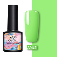 Load image into Gallery viewer, MAD DOLL 8ml 60 Colors Gel Nail Polish  Nail Color Nail Gel varnish Soak Off UV Gel Varnish Base Coat No Wipe Top Coat
