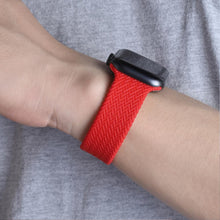 Load image into Gallery viewer, Braided Solo Loop silicone Strap For Apple Watch band 44mm 40mm 38mm 42mm Elastic Bracelet for iWatch Series 6 SE 5 4 3
