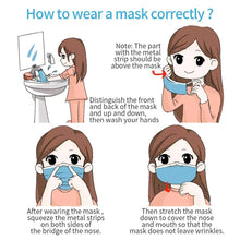 Load image into Gallery viewer, 24h Fast Shipping Hot Sale 3-layer Mask 100 Pcs Face Mouth Masks Non Woven Mascarillas Disposable Anti-Dust Masks Earloops Masks
