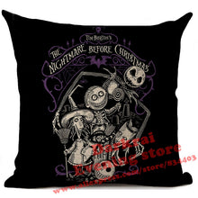 Load image into Gallery viewer, Nightmare Before Christmas Cartoon Skull Jack Printed Cushion Cover Halloween Decorative Sofa Car Throw Pillow Home Decor Pillow
