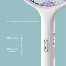 Load image into Gallery viewer, Electric Mosquito Swatter Mosquito Killer Lamp USB Rechargeable Desktop Wall Mounted Killer Trap 3500V Electric Shock With Light
