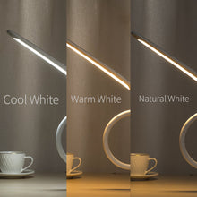 Load image into Gallery viewer, Long Arm Table Lamp Led Flexible Gooseneck Touch Dimming Desk Lamp Clip On Lamp For Reading Bedroom Led Light 3 Color Modes
