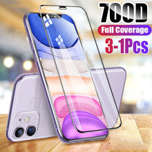 Load image into Gallery viewer, 700D Full Cover Protective Tempered Glass For iPhone 7 8 6 6S Plus SE 2020 Screen Protector For iPhone 11 Pro X XR XS Max Glass

