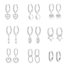 Load image into Gallery viewer, fashion cubic zircon Cute Butterfly Earrings Personality Butterfly hoop Earrings For Women Girls Korean Jewelery 2020
