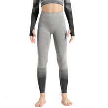 Load image into Gallery viewer, X-HERR  Seamless High Waist  Sport Workout Tights  Striped Running Gym Fitness Yoga Tight Active Leggings
