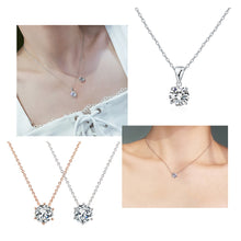 Load image into Gallery viewer, Aesthetic Charm Pendant Necklaces For Women Shine Zircon Choker Collar Chain On The Neck Jewellry Wedding Fashion Jewelry N426
